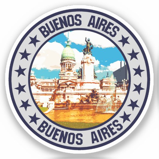 Buenos Aires Sticker (Voorkant)