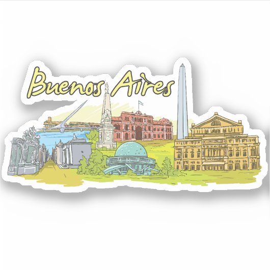 buenos aires sticker (Voorkant)