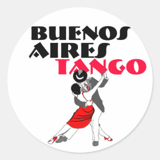 Buenos Aires Tango Ronde Sticker