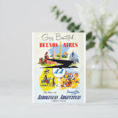 buenos aires vintage briefkaart (Staand voorkant)