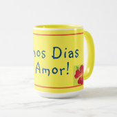 Buenos Dias Mi Amor Taza de Café Mug (Devant droit)