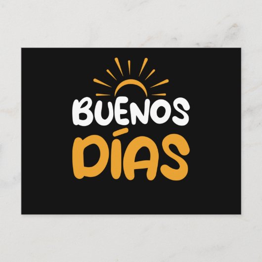 Buenos Dias Spain Good Morning Briefkaart (Voorkant)