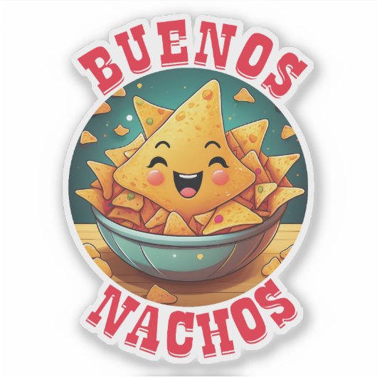 Buenos Nachos Sticker (Voorkant)