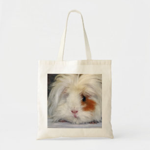 Buff and White, Lunkarya Guinee Pig Face Closeup Tote Bag
