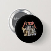 Buff Cats Autisme meme Ronde Button 5,7 Cm (Voorkant /achterkant)