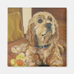 Buff Cocker Spaniel Magneet