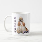 Buff Cocker Spaniel Moeder; Cocker Spaniel Moeder Koffiemok (Links)
