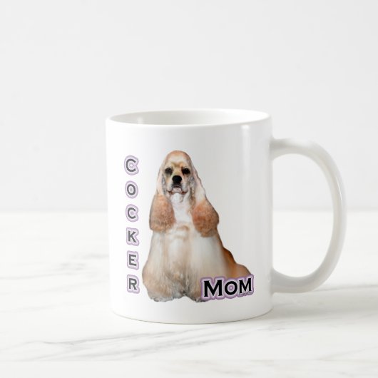 Buff Cocker Spaniel Moeder; Cocker Spaniel Moeder Koffiemok (Rechts)