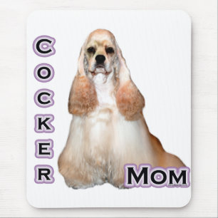 Buff Cocker Spaniel Moeder; Cocker Spaniel Moeder Muismat