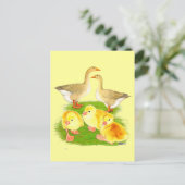 Buff Goose Family Briefkaart (Staand voorkant)