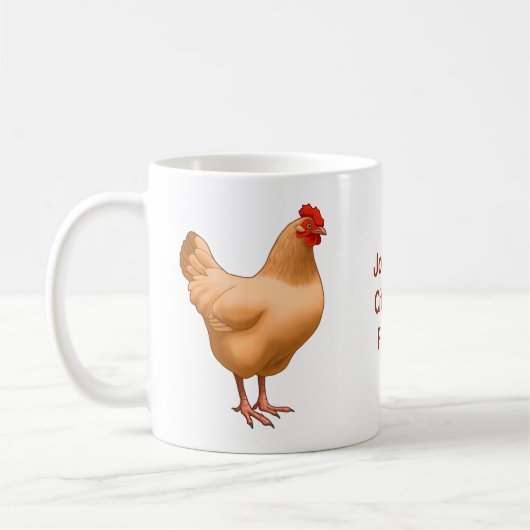 Buff Orpington Chicken Hen Koffiemok (Links)