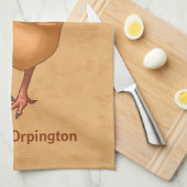 Buff Orpington Chicken Hen Theedoek (Quarter Fold)