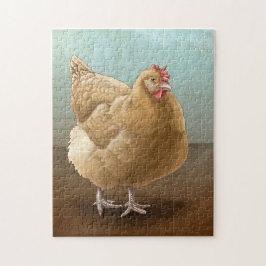 Buff Orpington Hen Puzzle Legpuzzel (Verticaal)