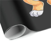 Buff Power Lifting Corgi Bodybuilder Cadeaupapier (Rol Hoek)