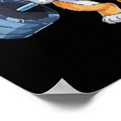 Buff Power Lifting Corgi Bodybuilder Poster (Hoek)