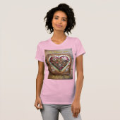 Buff Red Heart Steampunk-serie T-shirt (Voorkant volledig)