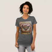 Buff Red Heart Steampunk-serie T-shirt (Voorkant volledig)