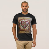 Buff Red Heart Steampunk-serie T-shirt (Voorkant volledig)