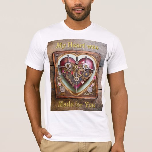 Buff Rode Hart Stoomtech Serie T-shirt (Voorkant)
