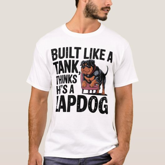 Buff Rottweiler - Tough Dog Art T-shirt (Voorkant)