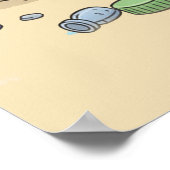 Buff Shrimp Gym Poster - Funny Beach Art Print (Coin)