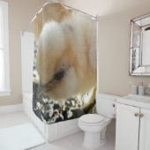 Buff Silkie Chicken chick Douchegordijn (In situ)