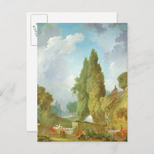 Buff van blind Man Briefkaart (Voorkant / Achterkant)