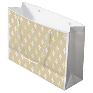 Buff Victoriaans Fleur de Lys Groot Cadeauzakje