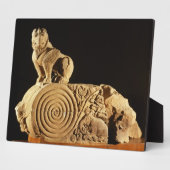 Buff zandsteenarchitrave met griffin, Sanchi, MP Fotoplaat (Zijkant)