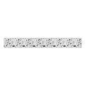 Buffalo Adventures Pattern Black ID599 Grosgrain Lint (Voorkant)