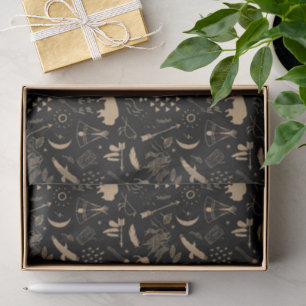 Buffalo Adventures Pattern Kraft Paper ID599 Tissuepapier