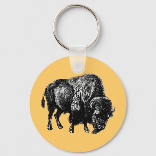 Buffalo American Bison Sleutelhanger (Voorkant)