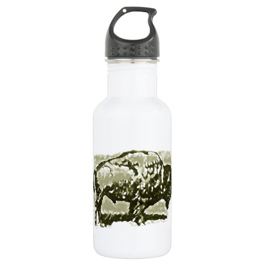 Buffalo Art Waterfles (Voorkant)