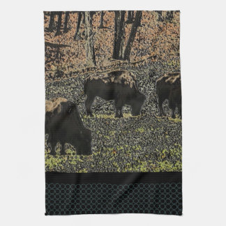 Buffalo Art Wild West Western Thema Theedoek