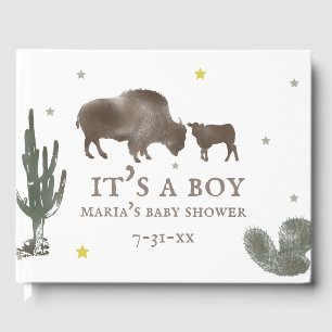 Buffalo Baby shower Guest Book Gastenboek