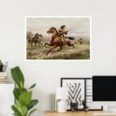 Buffalo Bill 1885  Art Print Poster (Thuiskantoor)