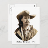 Buffalo Bill Cody 1875 Briefkaart (Voorkant / Achterkant)