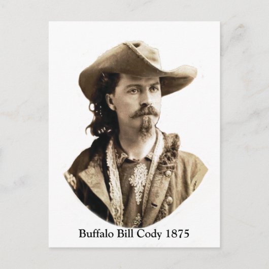 Buffalo Bill Cody 1875 Briefkaart (Voorkant)