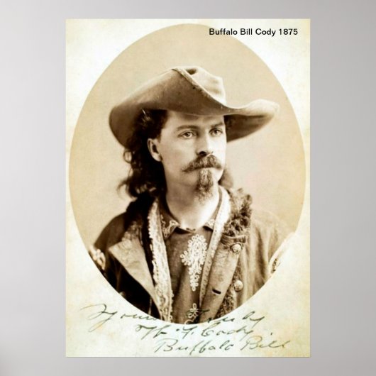 Buffalo Bill Cody 1875 Print (Voorkant)