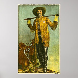 Buffalo Bill Cody - beroemde schutter en scout Poster