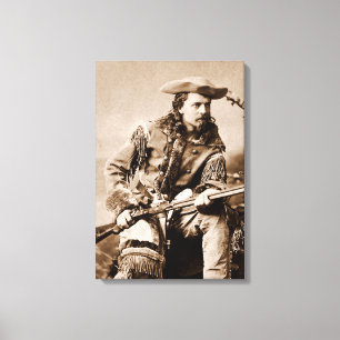 Buffalo Bill Cody - Circa 1880 Canvas Afdruk