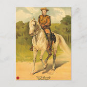 Buffalo Bill Cody op paard Briefkaart (Voorkant)
