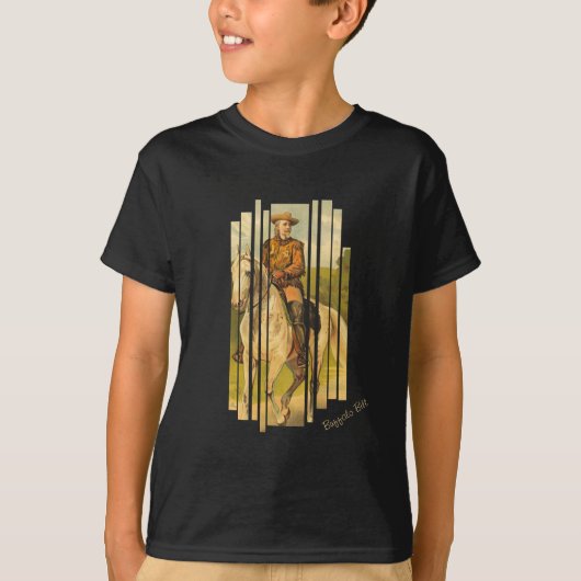 Buffalo Bill Cody op paard T-shirt (Voorkant)