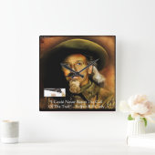 Buffalo Bill Cody Son Arme Et Citation Horloge Mur (Maison)