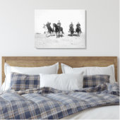 Buffalo Bill, generaal Miles, kapitein Baldwin Canvas Afdruk (Insitu (Slaapkamer))