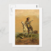 Buffalo Bill "The Scout"  reclame Briefkaart (Voorkant / Achterkant)