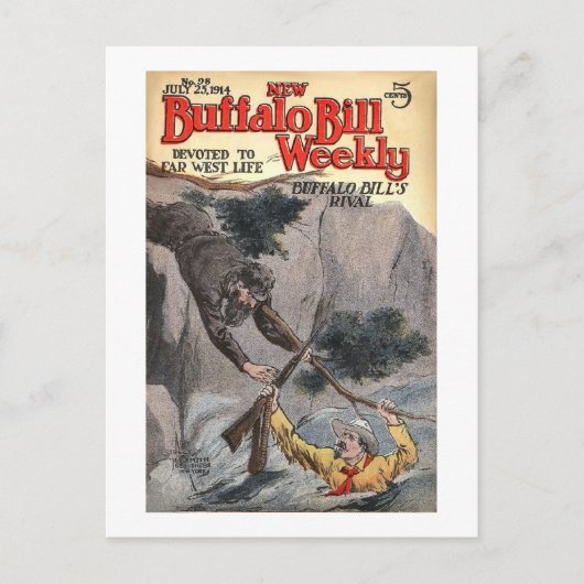 Buffalo Bill Weekly 10 -  Briefkaart (Voorkant)