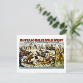 Buffalo Bill Wild West 1899 Briefkaart (Staand voorkant)