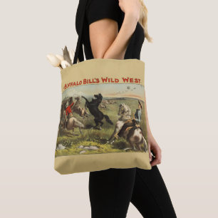 Buffalo Bill Wild West Cowboy Paard Poster Draagtas