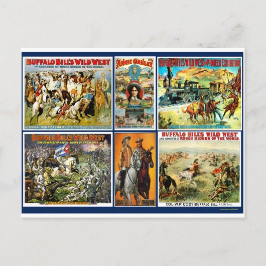 BUFFALO BILL'S WILD WEST BRIEFKAART (Voorkant)